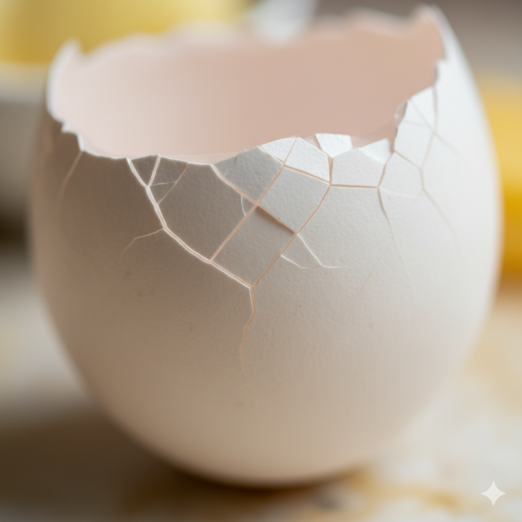 Eggshell, a classic example of a shell structure